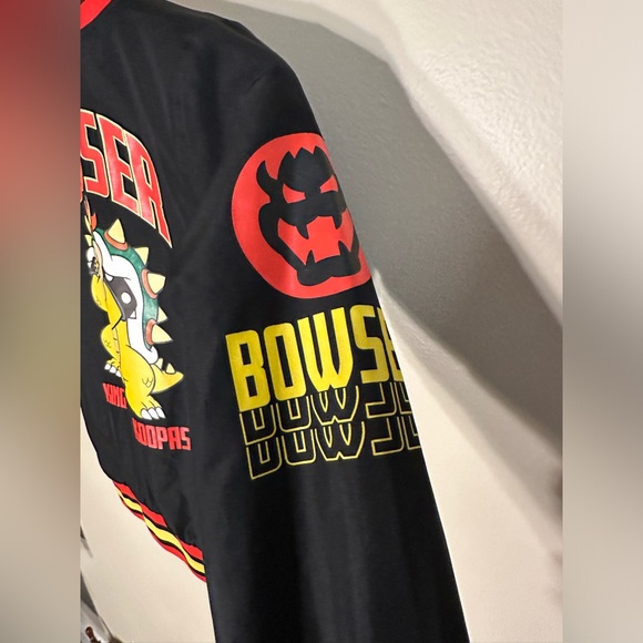Nintendo Super Mario Bomber Jacket Bowser jacket Size 7 boys - Picture 9 of 10